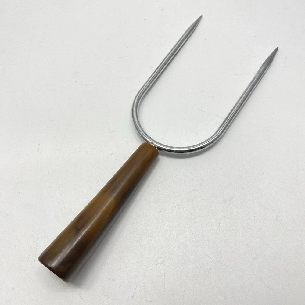 Vtg 4 Barware Utensils Marbled Faux Horn Bottle Opener Cheese Slicer‎ Tongs Fork